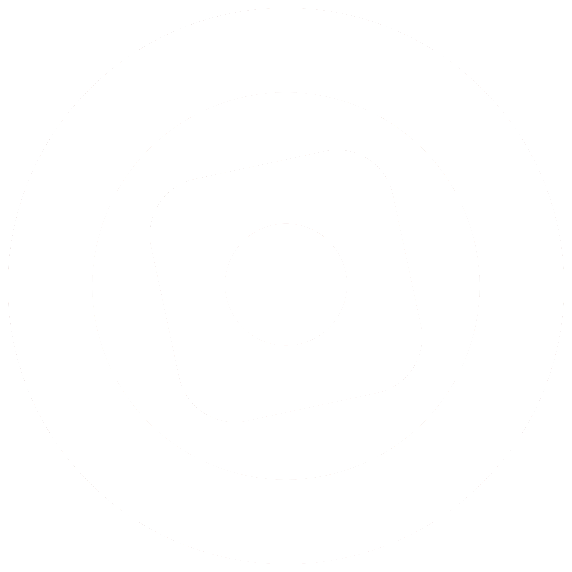 Influexus bijeli logo na tamnoj pozadini